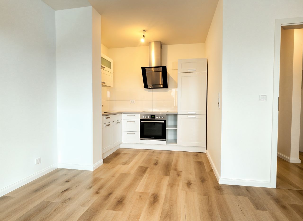 Wohnzimmer u. offene Küche